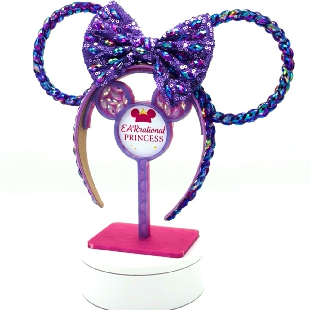 EARrational Princess purple AB Mickey Ears Fully bedazzled purple AB Rhinestone💜